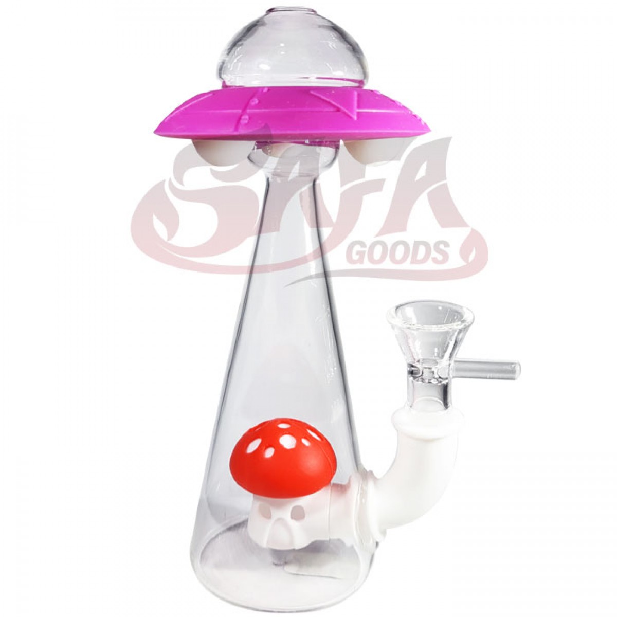 7 Inch UFO GLASS/SILICONE Water Pipes Various Designs